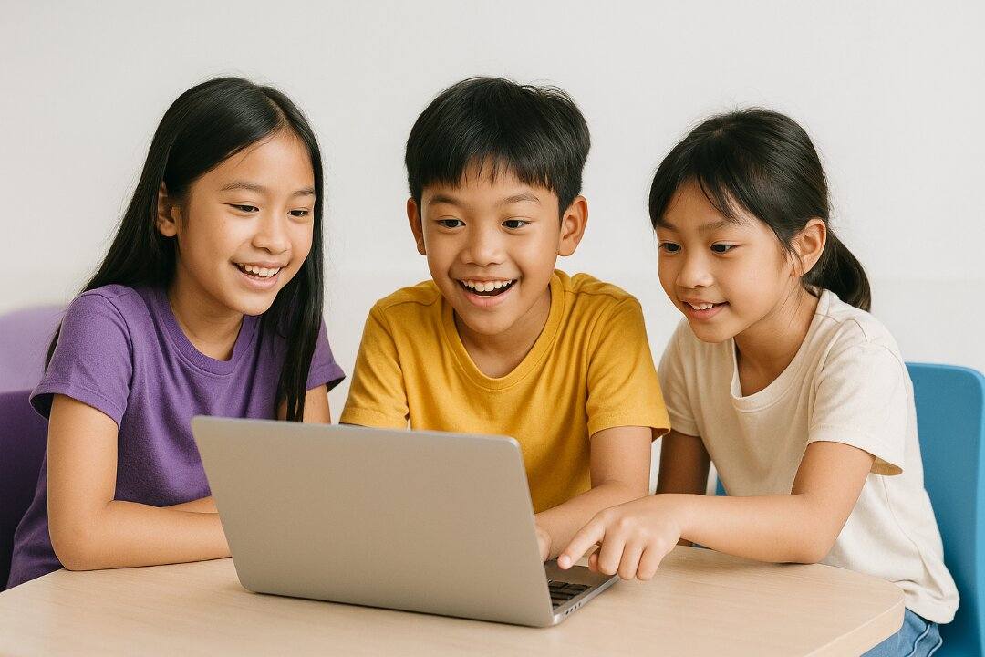 Children learning AI concepts